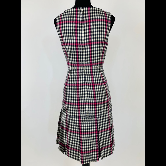J.Crew Scoopneck Fit Flare Dress Herringbone Twill 6 - Picture 5 of 8